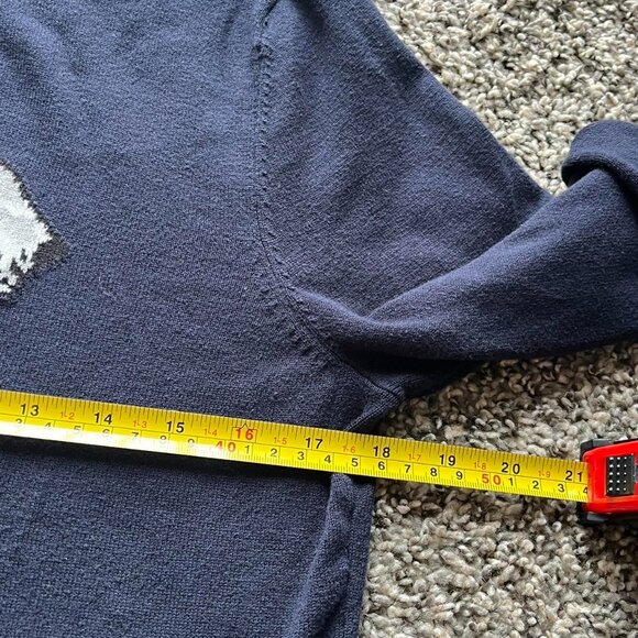 Tommy Hilfiger Navy Blue Dog Lightweight T-Shirt Wmn M Preppy Classic Stylish - Picture 6 of 7